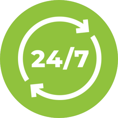 24/7 autonomous operation