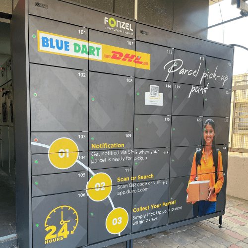 parcel locker at university