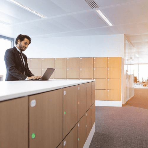 visitor locker at workplace