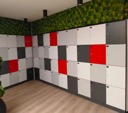 Staff locker at Tomtom